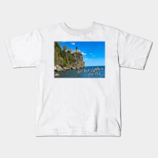 Split Rock Lighthouse State Park & Lake Superior Kids T-Shirt